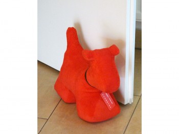 Türstopper Hund Größe XL - Cord rot