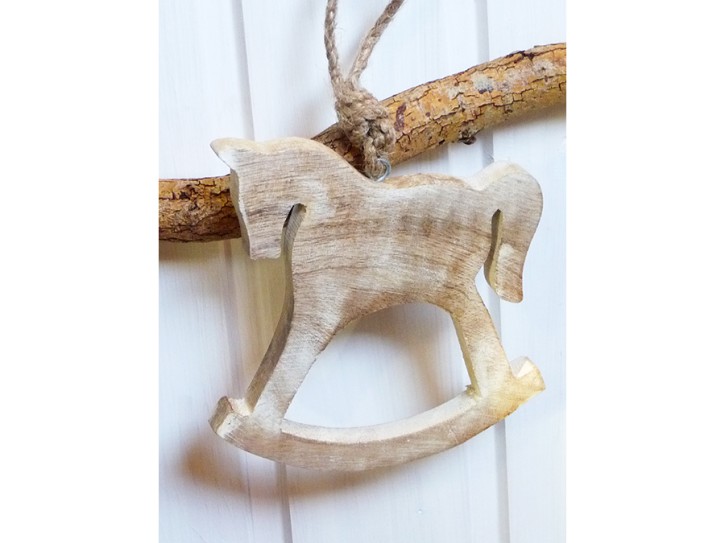 Holz-Anhänger Schaukelpferd - Set Holz-Anhänger Schaukelpferd - Set