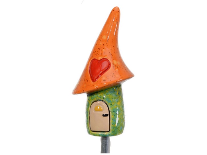 Gartenstecker Haus - grün