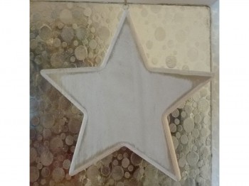 Hänger Holzstern Shabby Chic