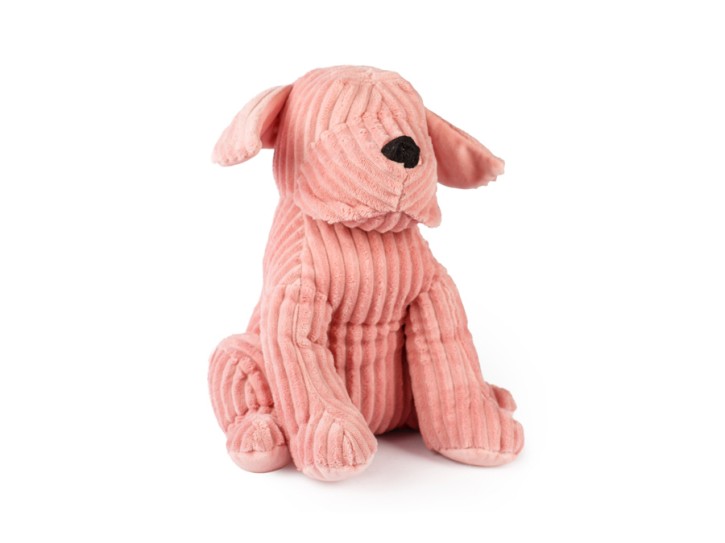 Cord-Türstopper Hund in rosa