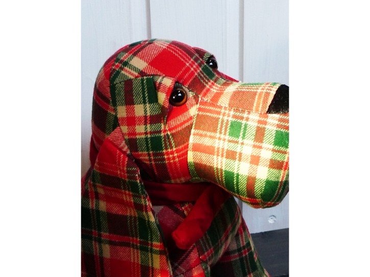 Türstopper Hund - kariert