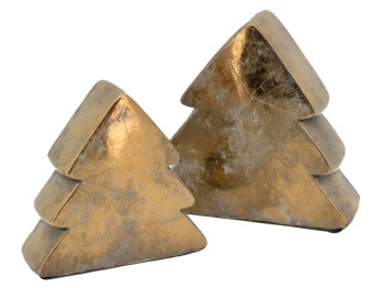 Keramik Tannenbaum bronze - klein