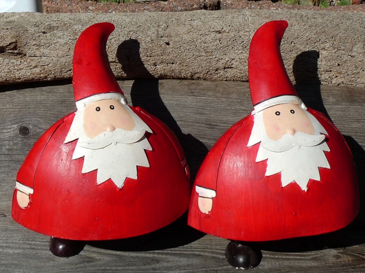 dicker Santa aus Metall