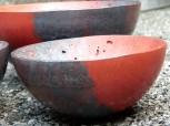 Betonschalen - Freischwinger - Set Small rot/anthrazit