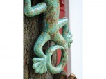 Gecko - Eidechse aus Keramik in mint