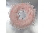 Federnkranz rosa - 10 cm