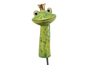 Froschkönig zum Stecken - türkisgrün