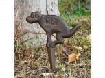 Schild *Kein Hundeklo* - Verbotsschild  - rost