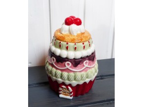Torte als Keksdose - Keramik