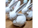 Hase aus Keramik - Osterdeko