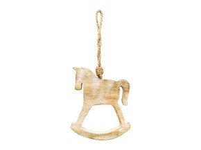 Holz-Anhänger Schaukelpferd - Set