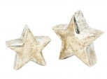 Weihnachtsdeko Stern silber - klein