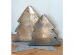 Tannenbaum Keramik bronze - groß