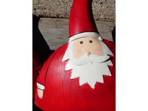 dicker Santa aus Metall